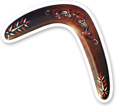 Sticker d'un boomerang